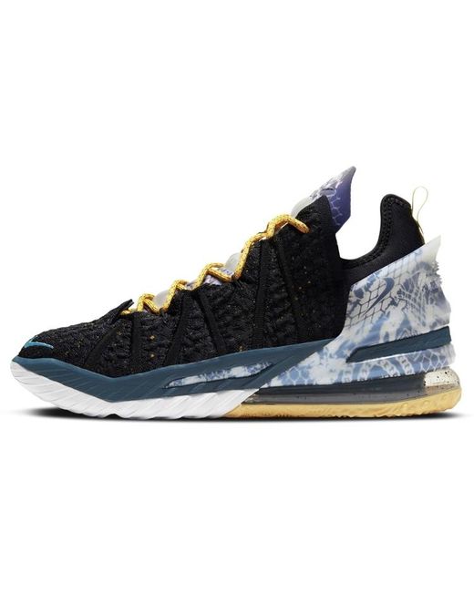 Nike Кроссовки унисекс Lebron 18 Reflections черные 40 EU