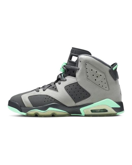 Jordan Кроссовки унисекс Air 6 Retro Green Glow GS 40 EU