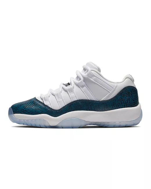 Jordan Кроссовки унисекс Air 11 Low Navy Snakeskin GS 2019 36 EU