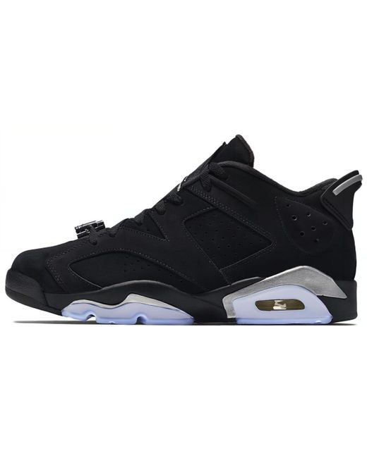 Jordan Кроссовки унисекс Air 6 Retro Low Chrome 2015 черные 44.5 EU