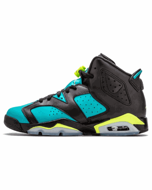 Jordan Кроссовки унисекс Air 6 Retro Turbo Green черные