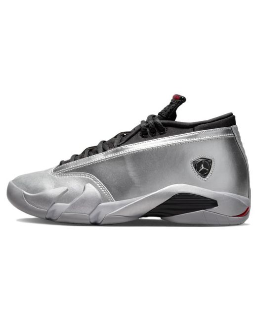 Jordan Кроссовки унисекс Air 14 Low Metallic Silver