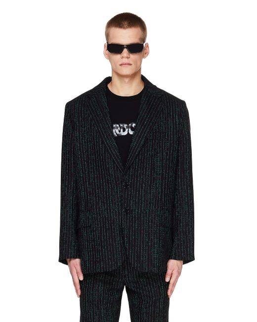 Vetements Черный шерстяной пиджак