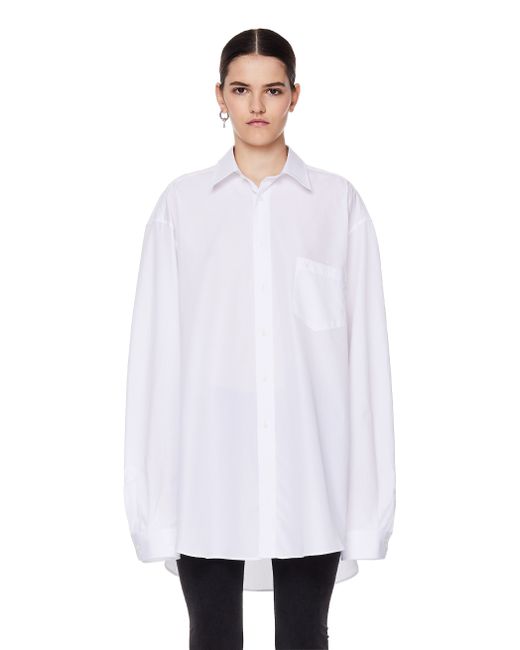 Vetements Белая рубашка с логотипом на спине