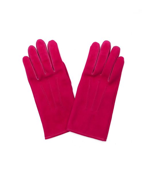 Hender Scheme Розовые замшевые перчатки
