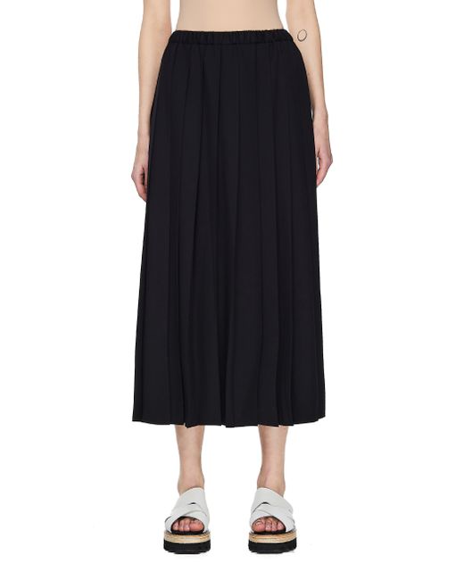 Junya Watanabe Черная плиссированная юбка