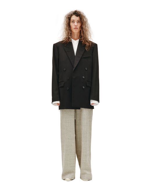 Balenciaga Черный двубортный пиджак