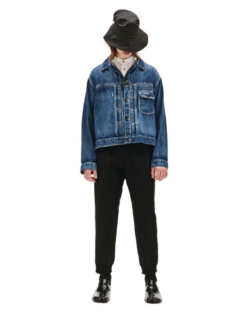 Yohji Yamamoto Синяя джинсовая куртка