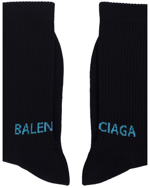 Balenciaga Черные хлопоковые носки