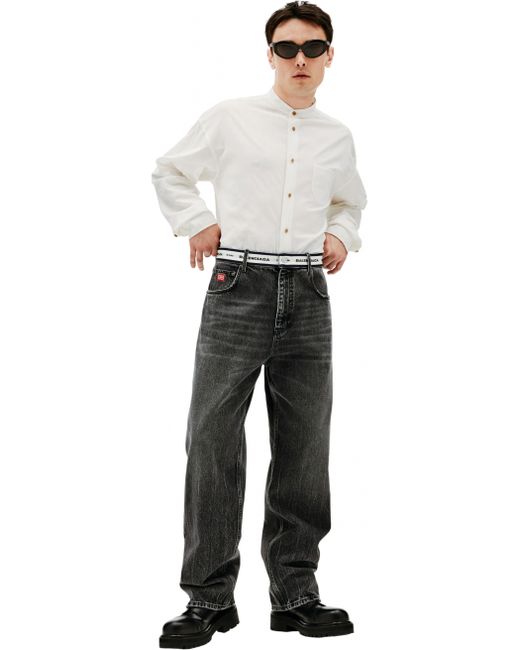 Balenciaga Хлопковые серые джинсы