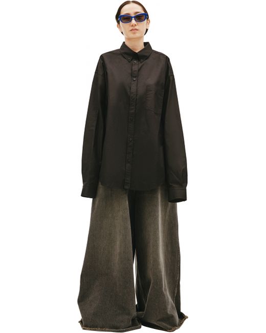 Balenciaga Черная рубашка с принтом FREE