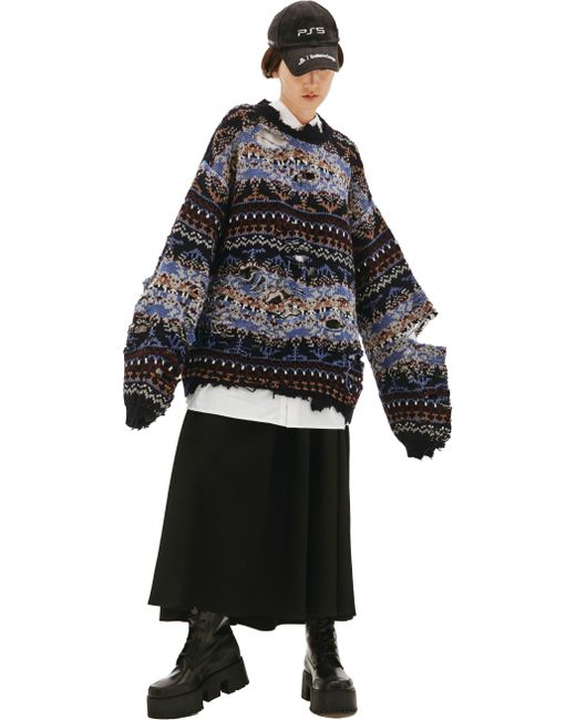 Balenciaga Рваный свитер из шерсти