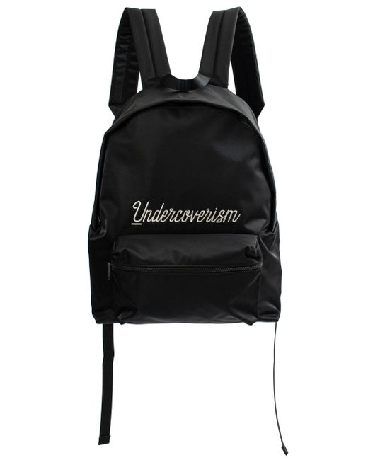 Undercover Черный рюкзак с вышивкой Undercoverism