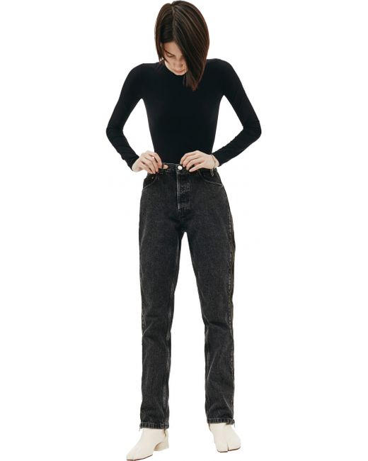Vetements Черные джинсы с молниями по бокам