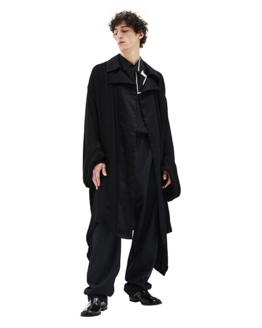 Yohji Yamamoto Пальто с объемными рукавами