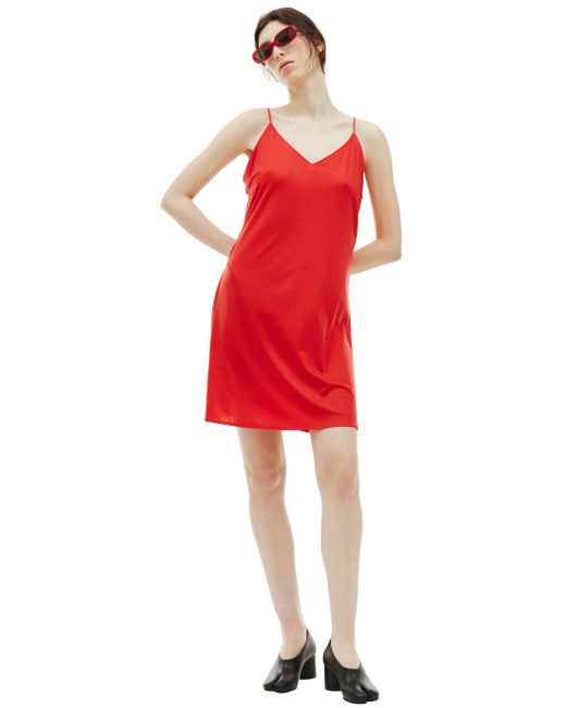 Junya Watanabe Красное платье-комбинация