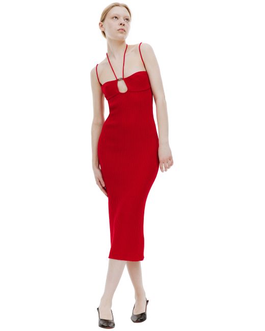 Blumarine Красное платье на бретелях