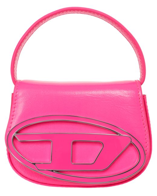 Diesel Розовая сумка 1DR с логотипом