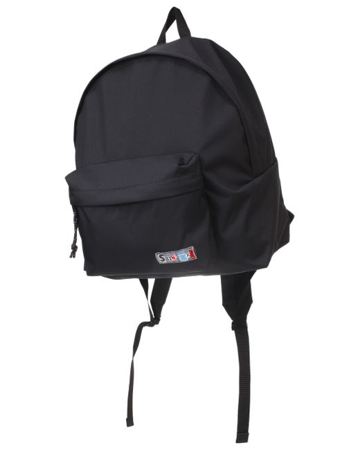 Saint Michael Черный рюкзак S с нашивкой логотипа