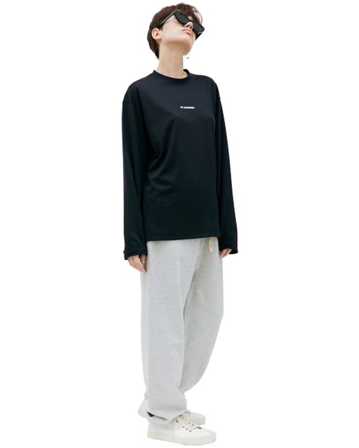 Jil Sander Базовый лонгслив с логотипом