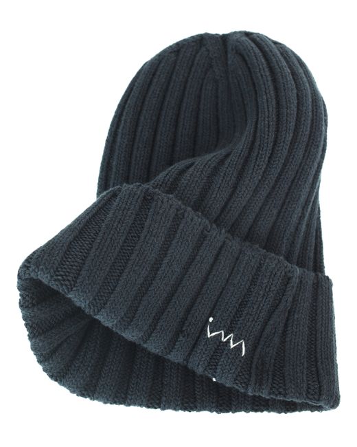 Visvim Черная шапка с вышивкой логотипа