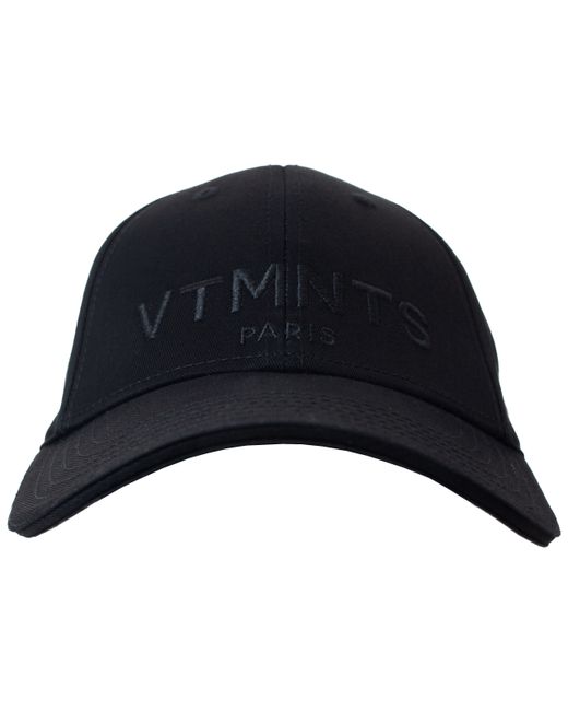 Vtmnts Черная кепка с вышивкой логотипа