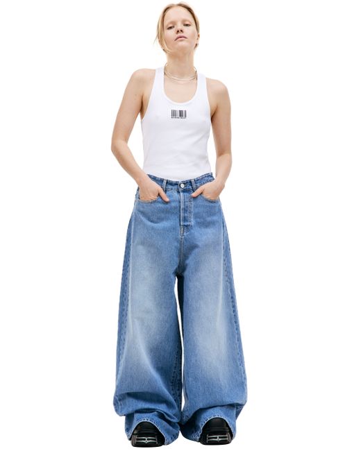 Vetements Широкие джинсы с высокой талией