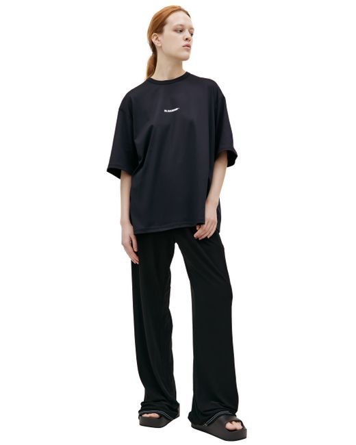 Jil Sander Оверсайз футболка с логотипом