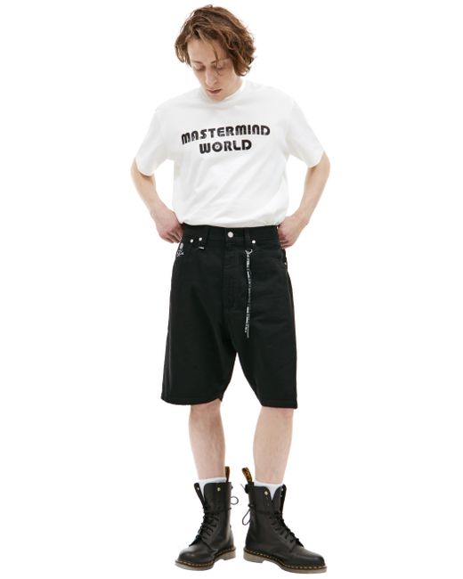 Mastermind World Джинсовые шорты с вышитым логотипом