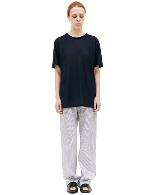 Jil Sander Полупрозрачная футболка из хлопка