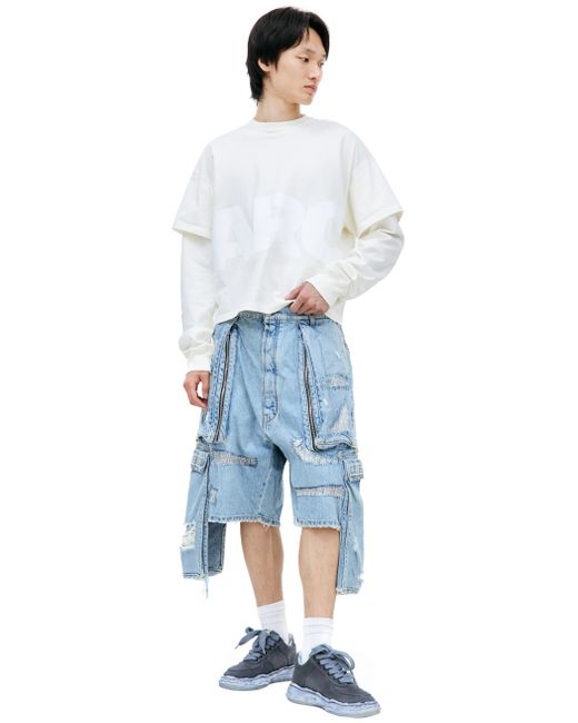 B1Archive Джинсовые шорты с карманами