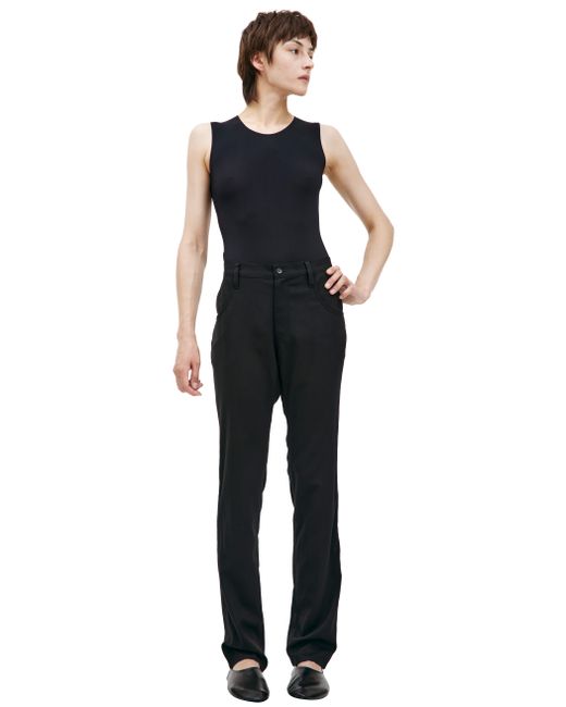 Yohji Yamamoto Черные шерстяные брюки