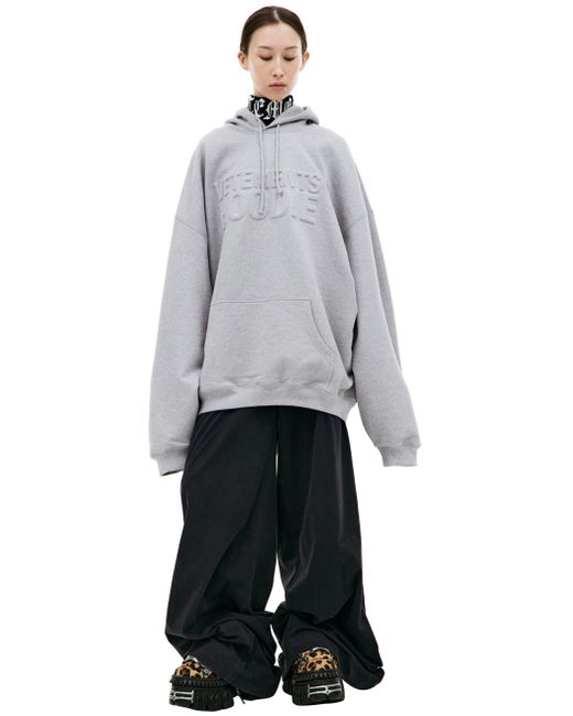 Vetements Серое худи Illusion