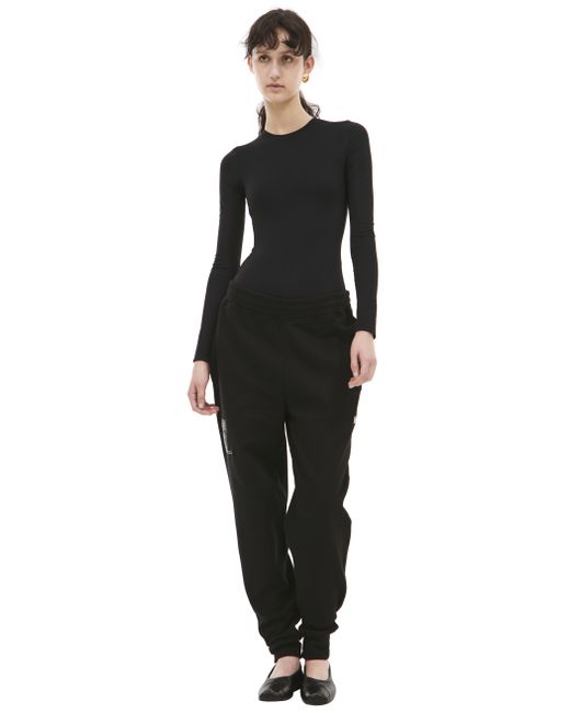 Yohji Yamamoto Черные брюки с патчем