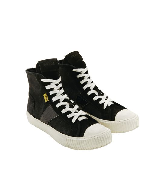 Rhude Кеды с кожаными вставками