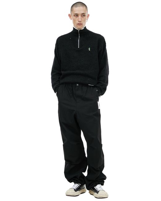 Maison Mihara Yasuhiro Черные брюки из хлопка