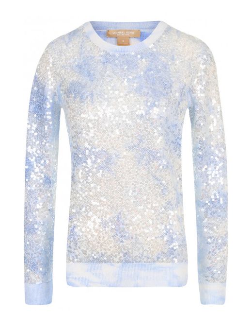 Michael Kors Collection Кашемировый пуловер с пайетками