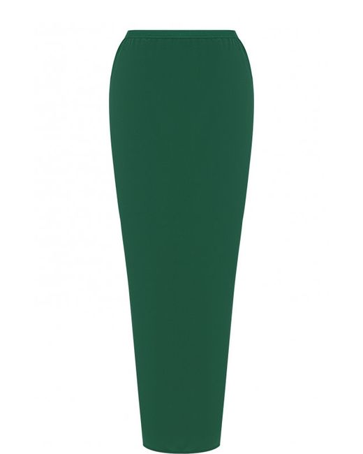 Rick Owens Шелковая юбка-макси с карманами
