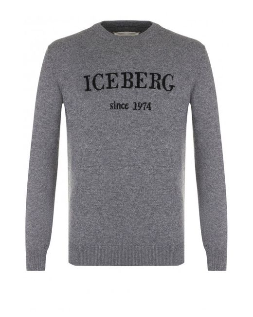 Iceberg Шерстяной свитер с принтом