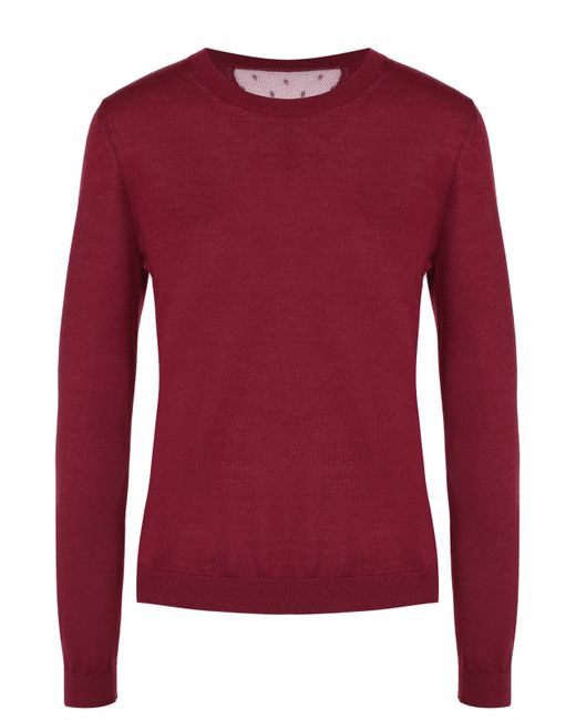 Red Valentino Кашемировый пуловер с круглым вырезом