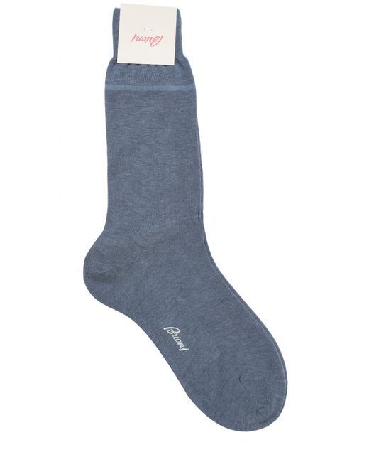Brioni Хлопковые носки с добавлением шелка