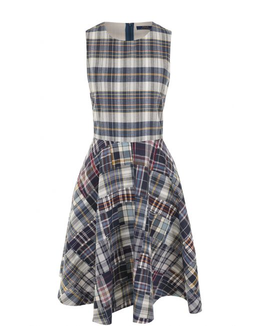 Polo Ralph Lauren Приталенное платье-миди в клетку
