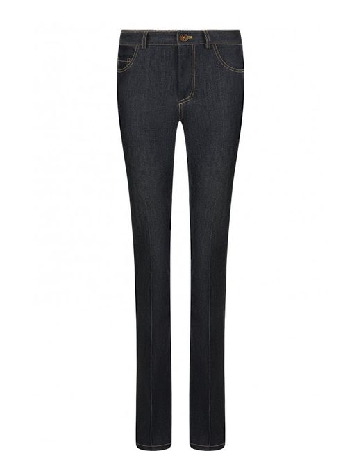 Victoria, Victoria Beckham Расклешенные джинсы со стрелками и контрастной прострочкой