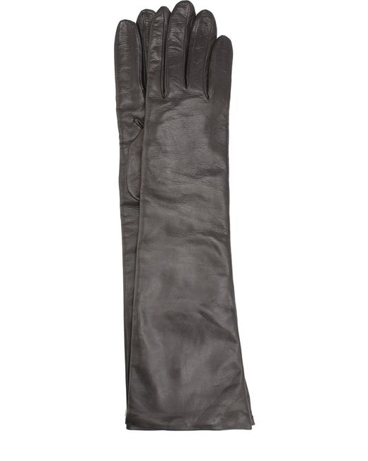 Sermoneta Gloves Удлиненные кожаные перчатки