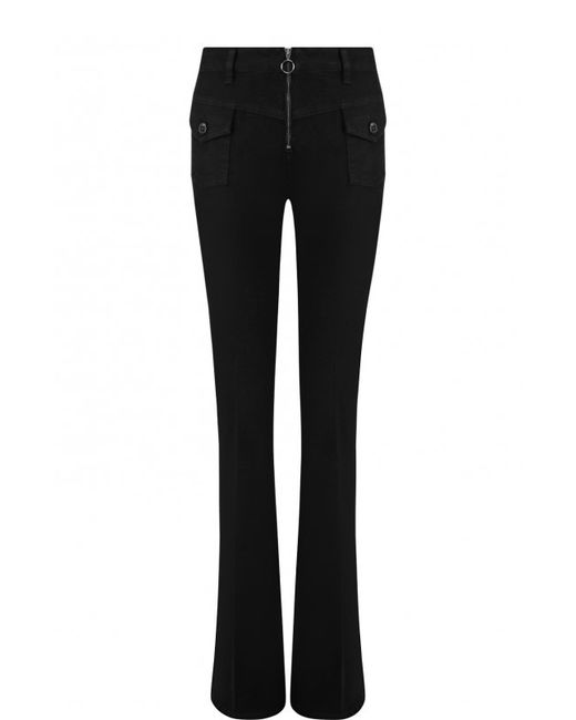 Victoria, Victoria Beckham Расклешенные джинсы на молнии