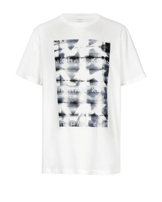 Michael Kors Хлопковая футболка с принтом