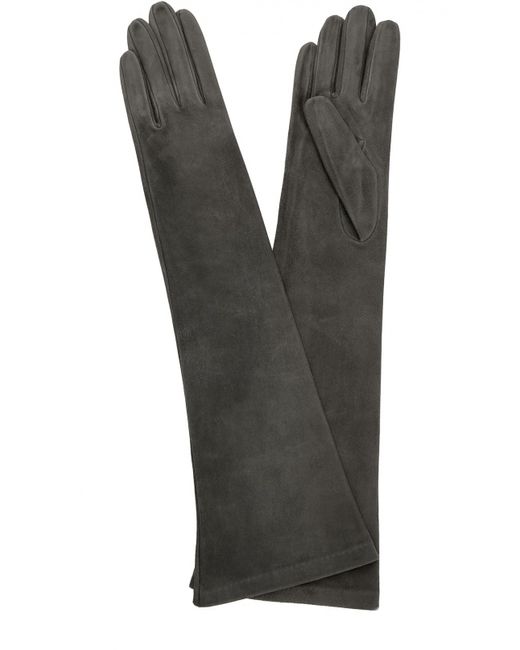 Sermoneta Gloves Удлиненные замшевые перчатки