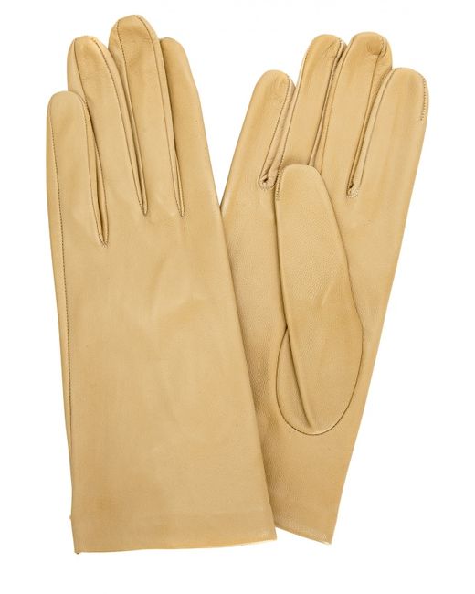 Sermoneta Gloves Кожаные перчатки с подкладкой из шелка