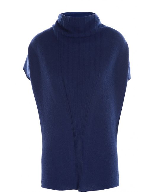 Armani Collezioni Кашемировый пуловер с коротким рукавом и воротником хомут