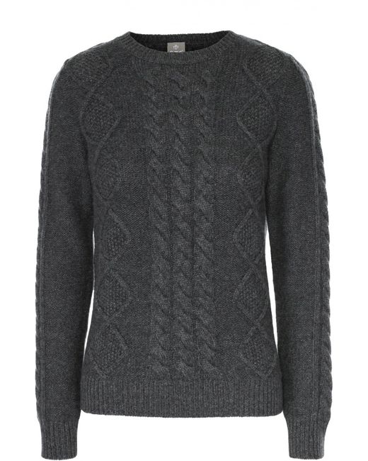 Ftc Кашемировый пуловер фактурной вязки с круглым вырезом